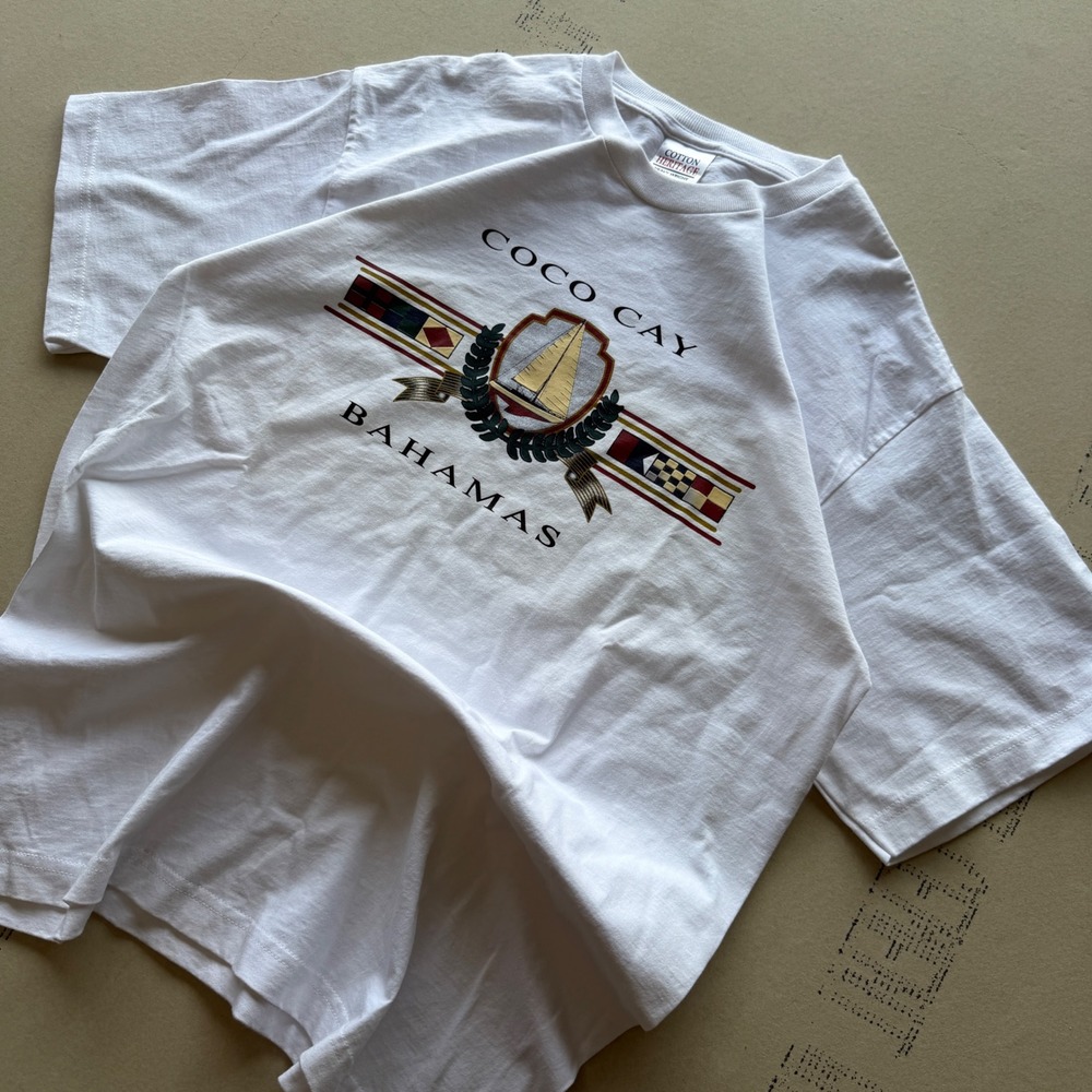 Vintage‎ 90's Coco Cay Bahamas Surf T-shirt